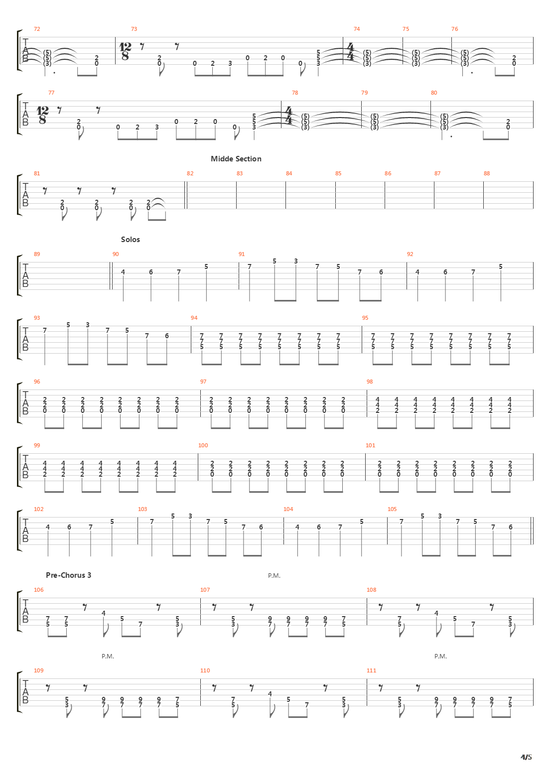 Crossing The Frame吉他谱