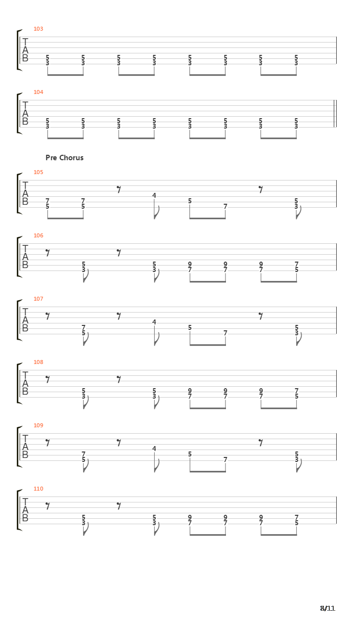 Crossing The Frame吉他谱