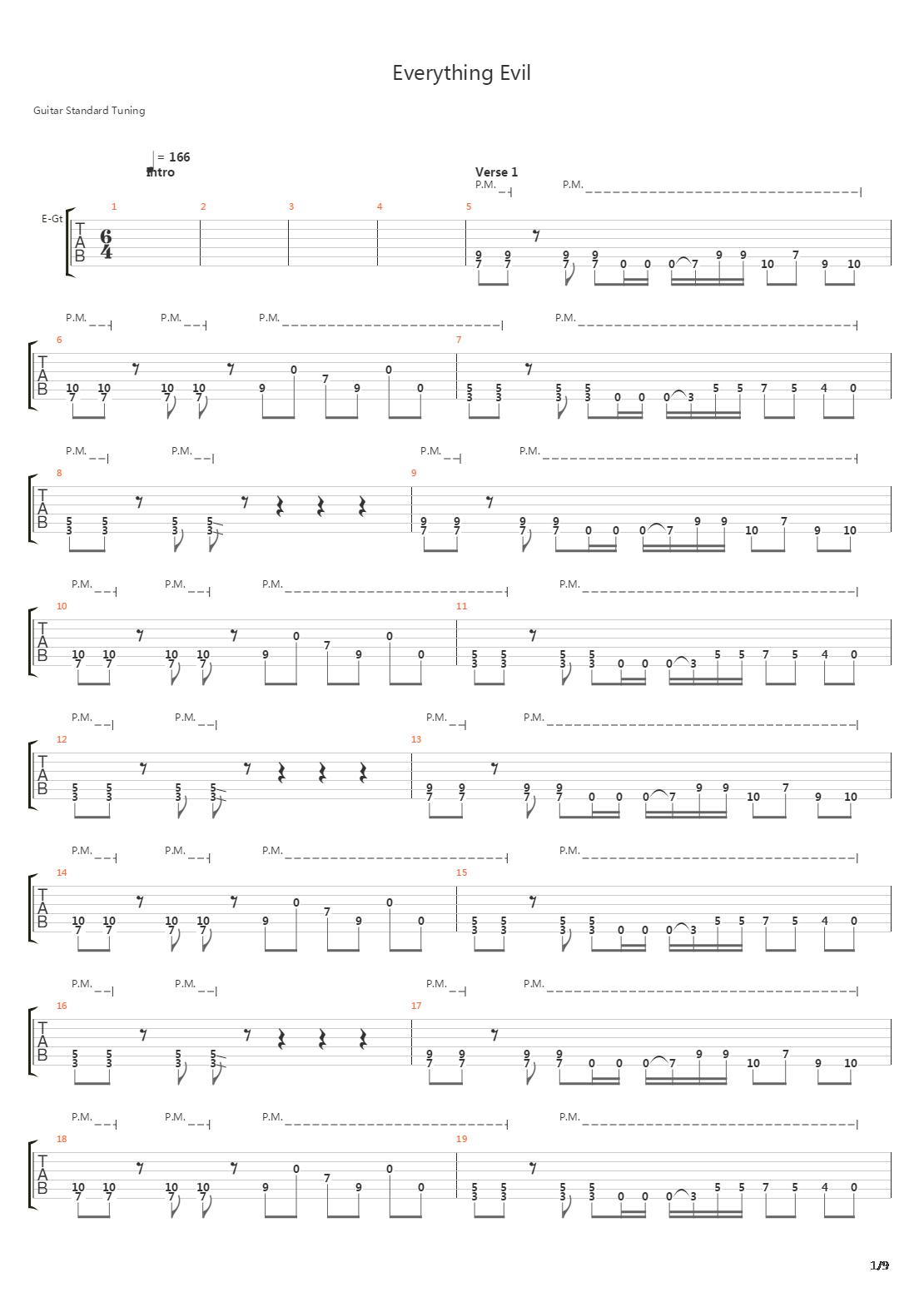 Everything Evil吉他谱