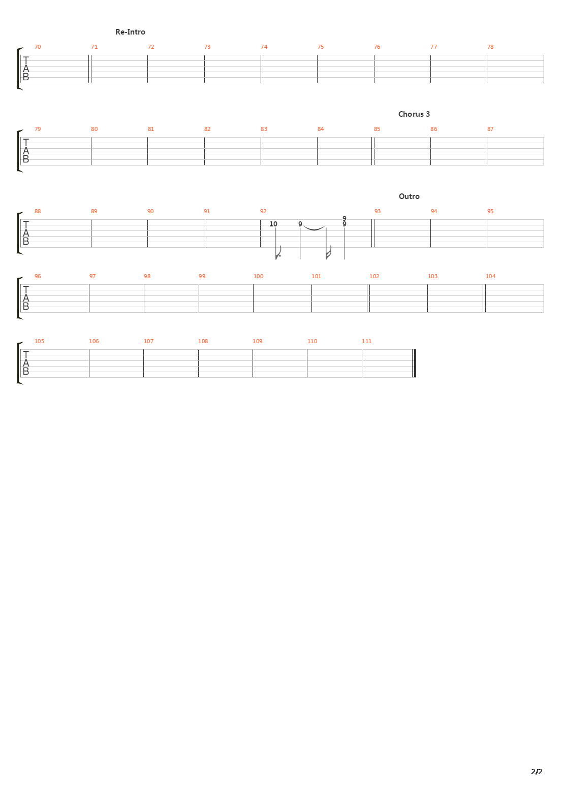 Neverender吉他谱