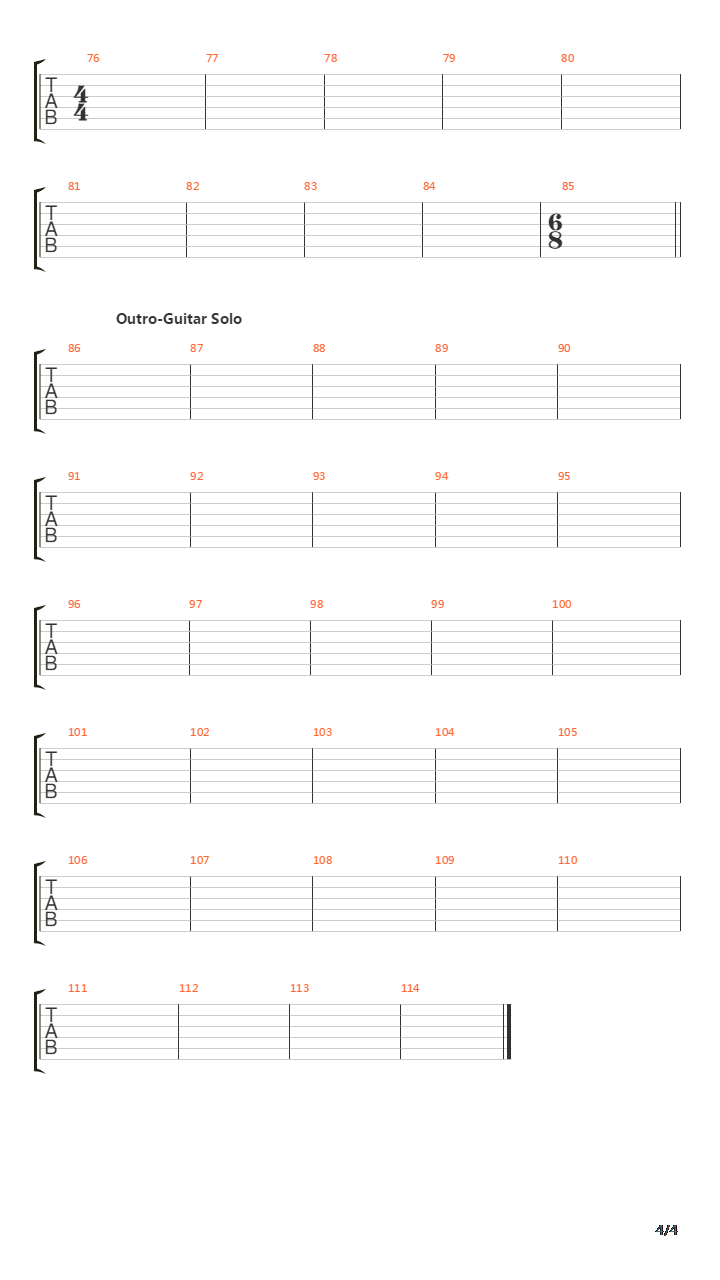 On The Brink吉他谱