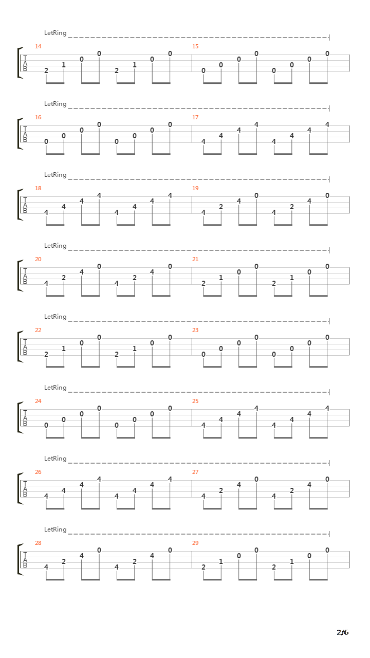 Pretelethal吉他谱