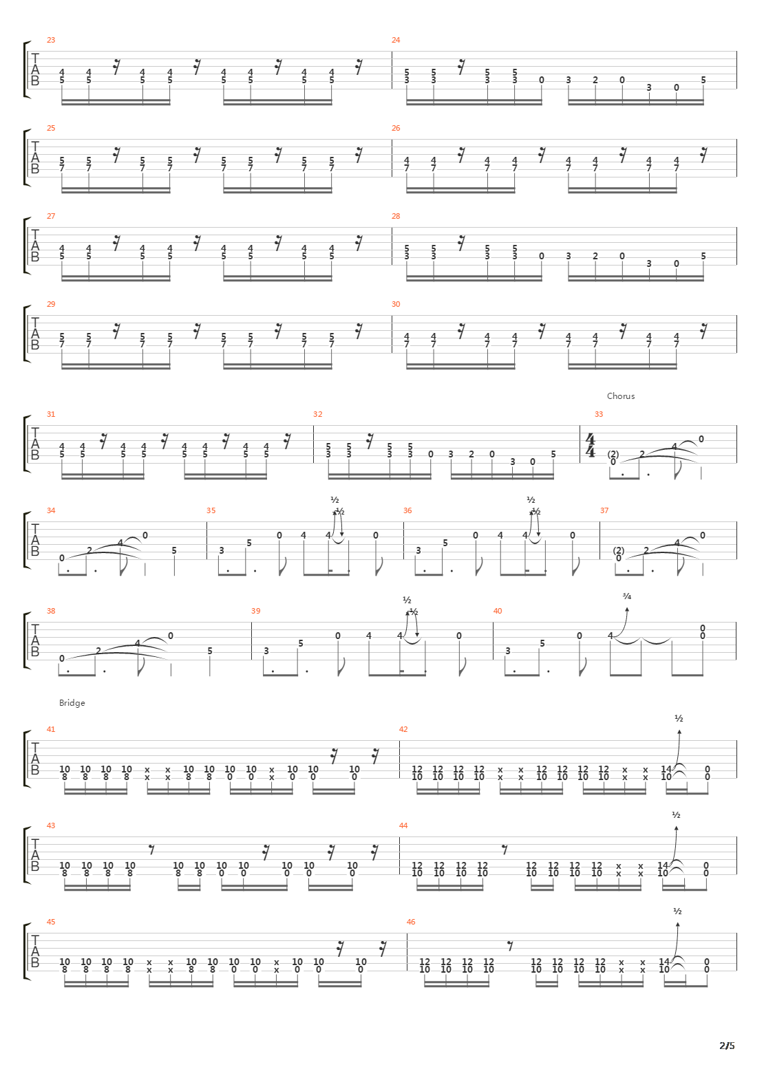 The Crowing吉他谱