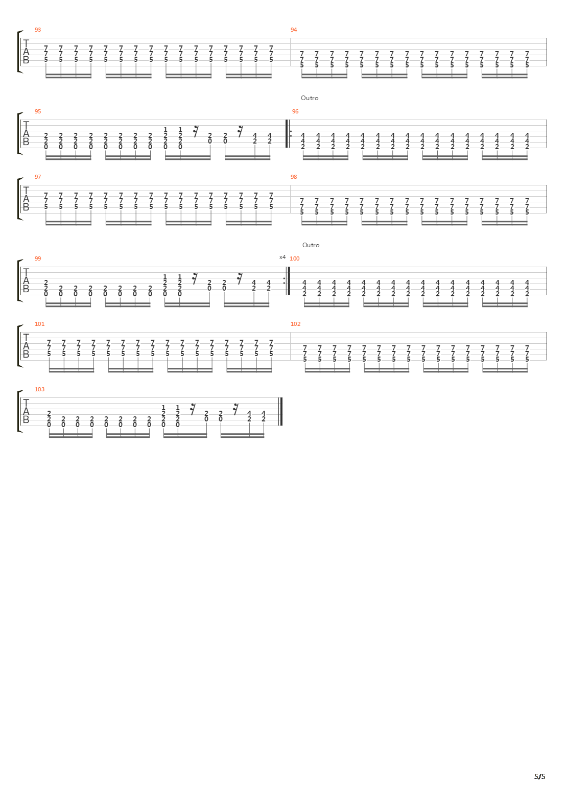 The Crowing吉他谱