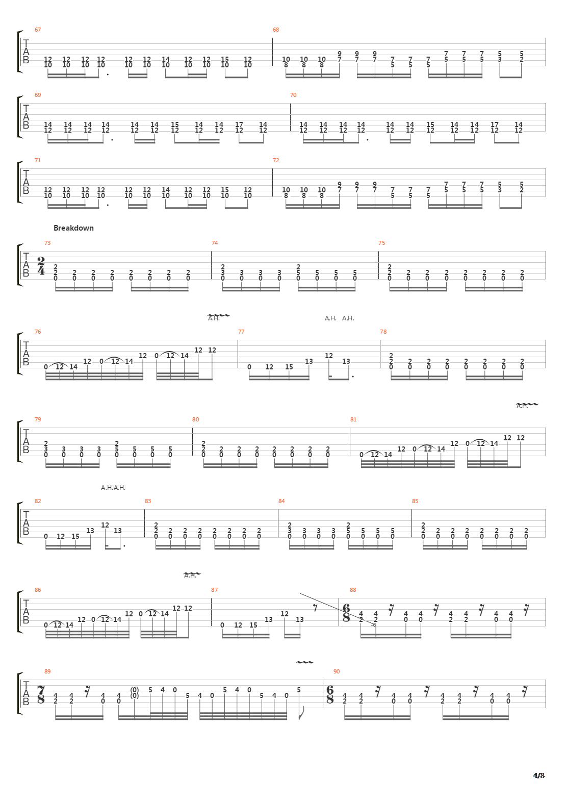 The Crowing吉他谱