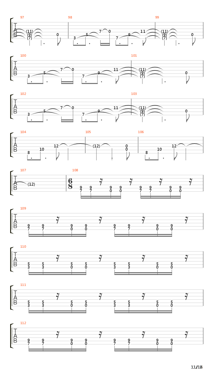 The Crowing吉他谱