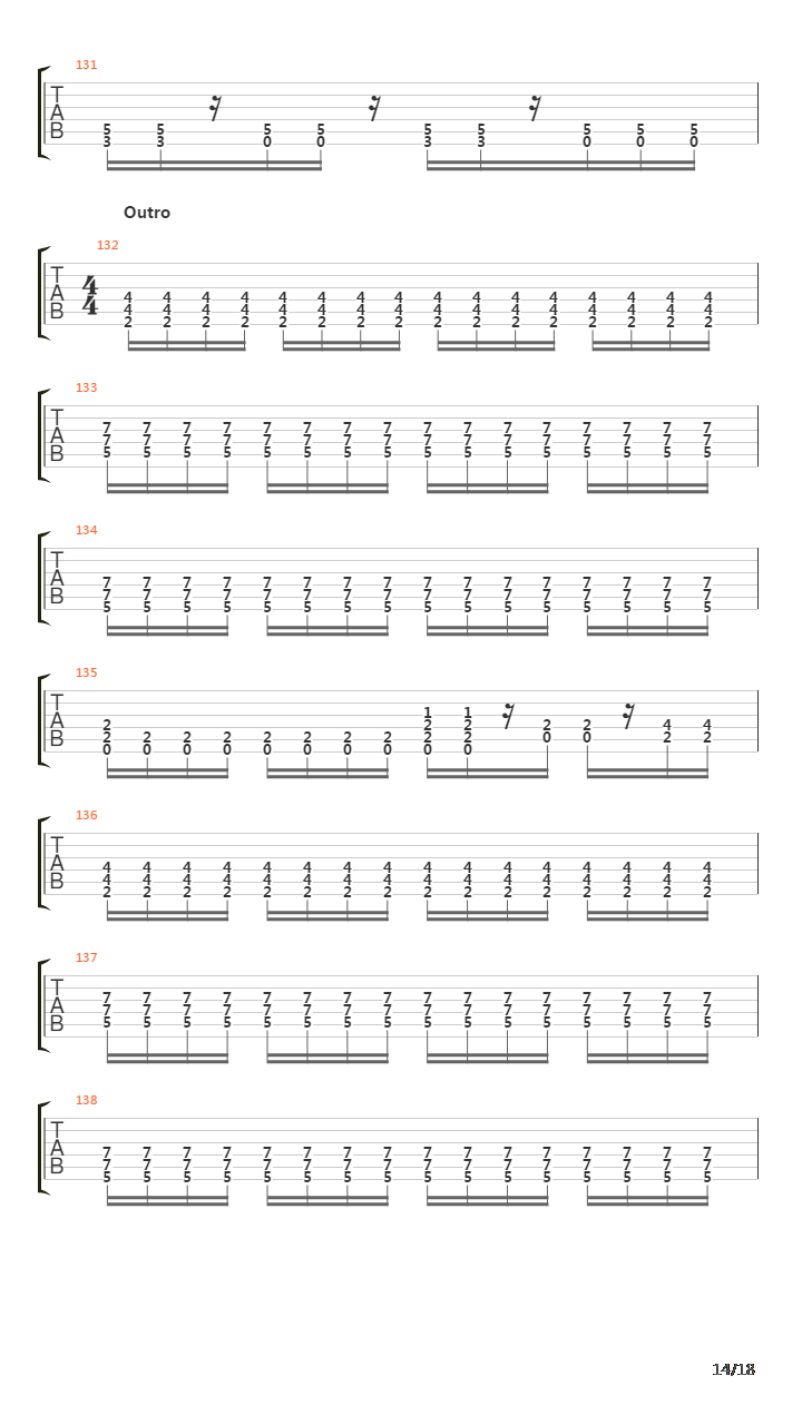 The Crowing吉他谱