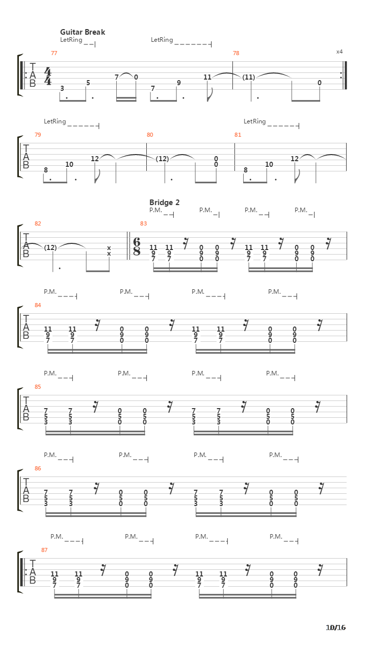 The Crowing吉他谱