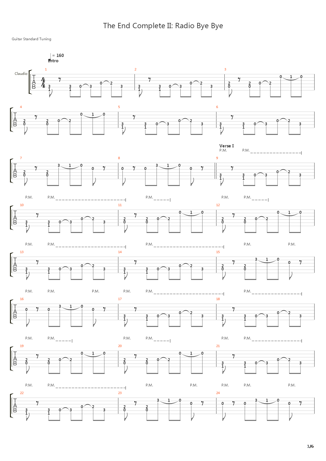 The End Complete Ii - Radio Bye Bye吉他谱