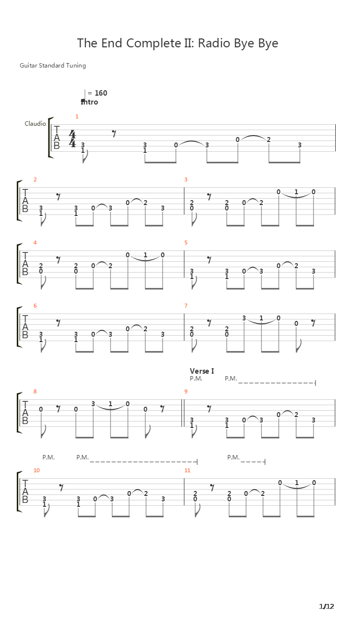 The End Complete Ii - Radio Bye Bye吉他谱