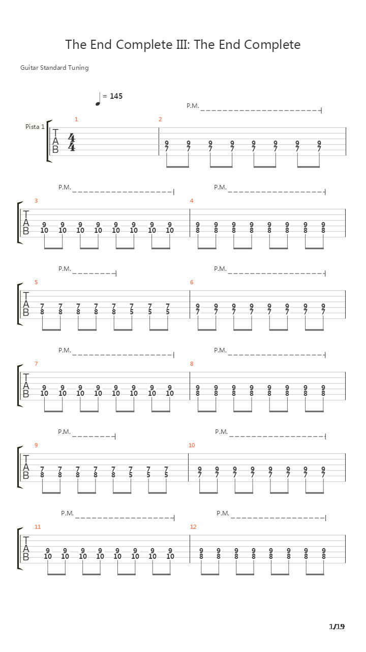 The End Complete Iii The End Complete吉他谱
