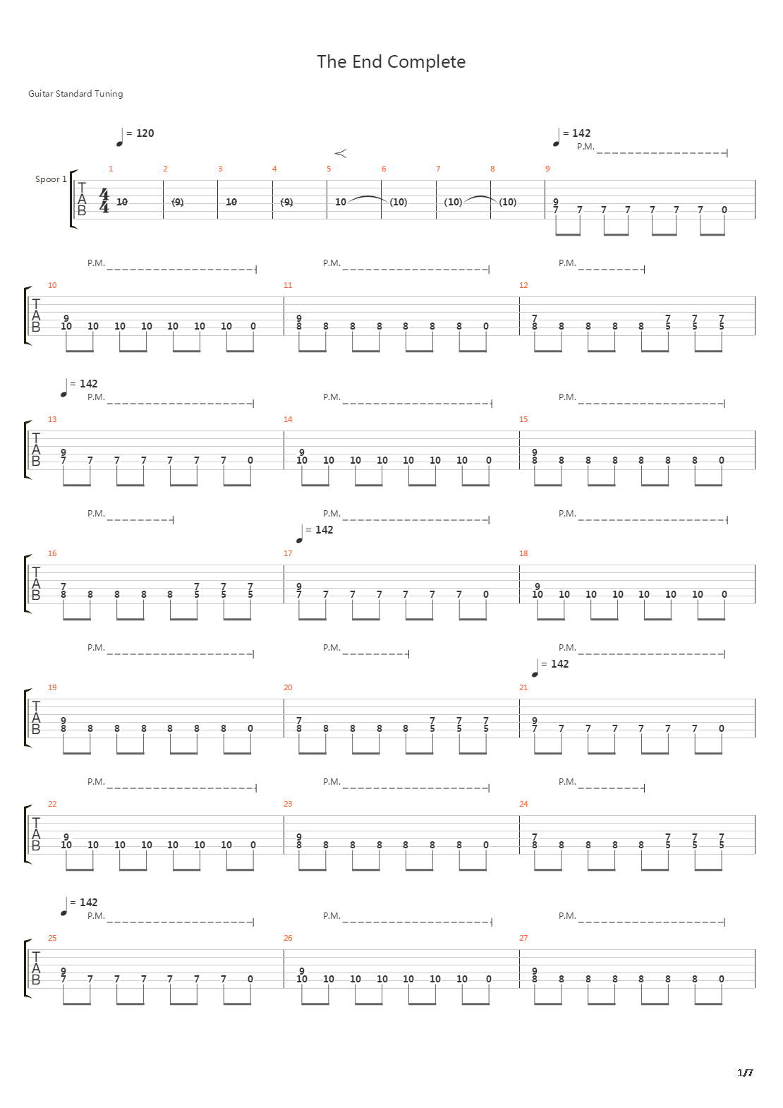 The End Complete吉他谱