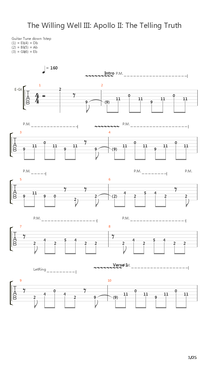 The Willing Well Iii Apollo Ii The Telling Truth吉他谱