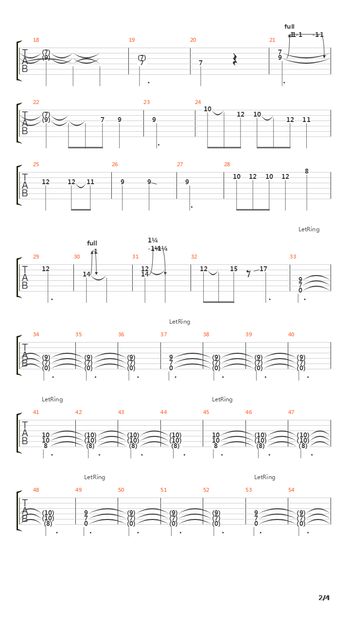 The Willing Well Iv The Final Cut吉他谱