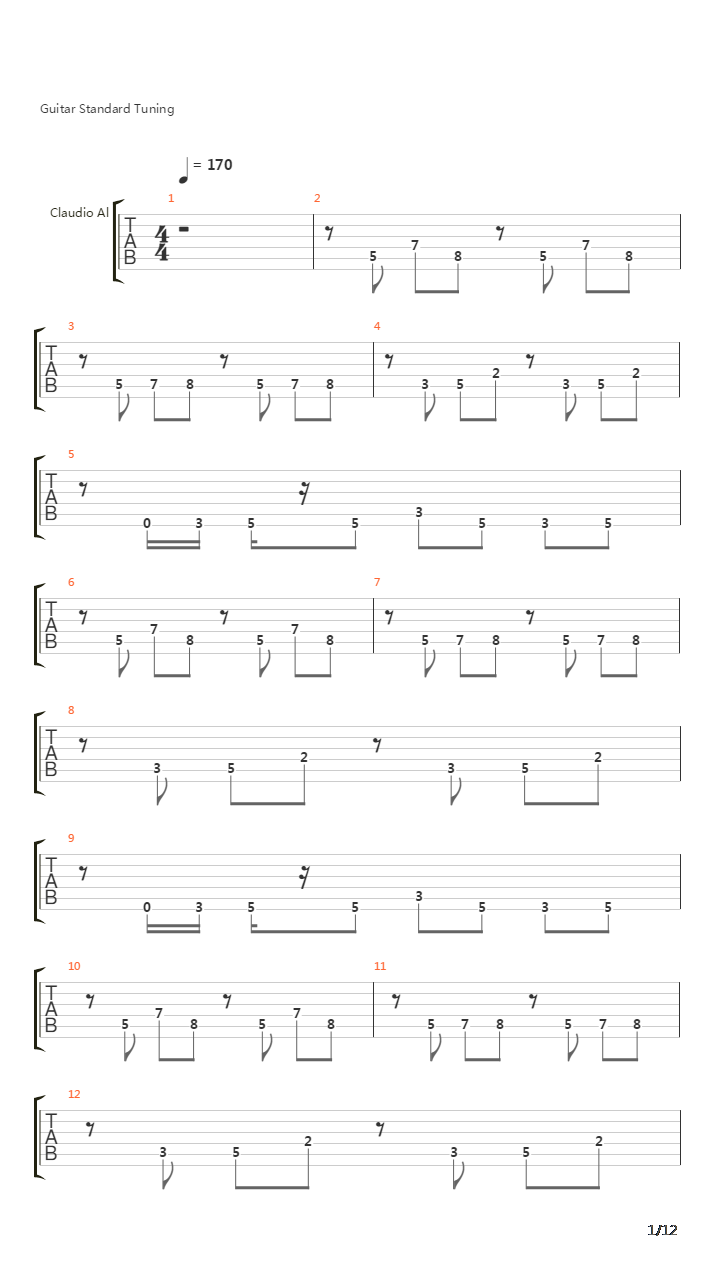 World Of Lines吉他谱