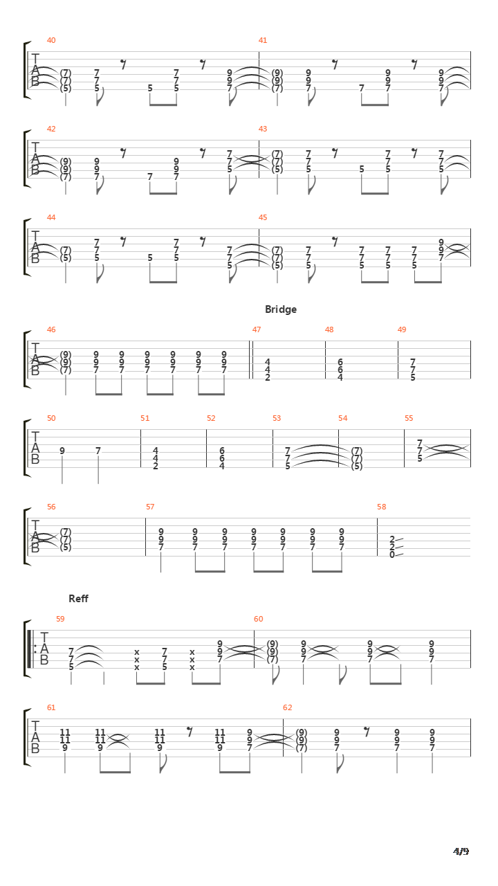 Bendera吉他谱