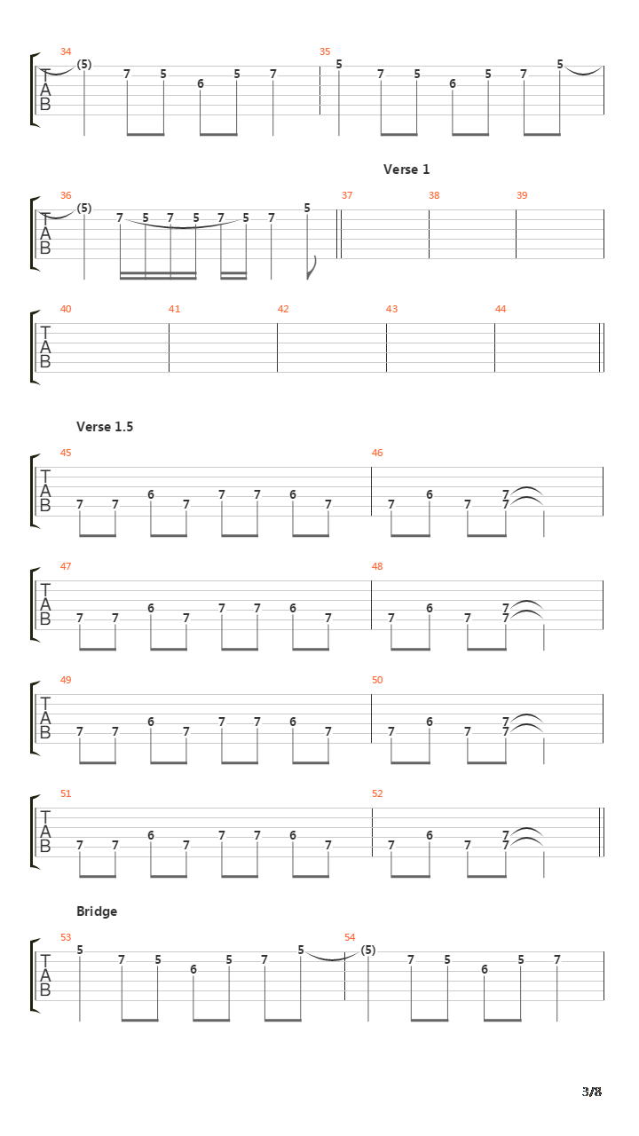 Bendera吉他谱