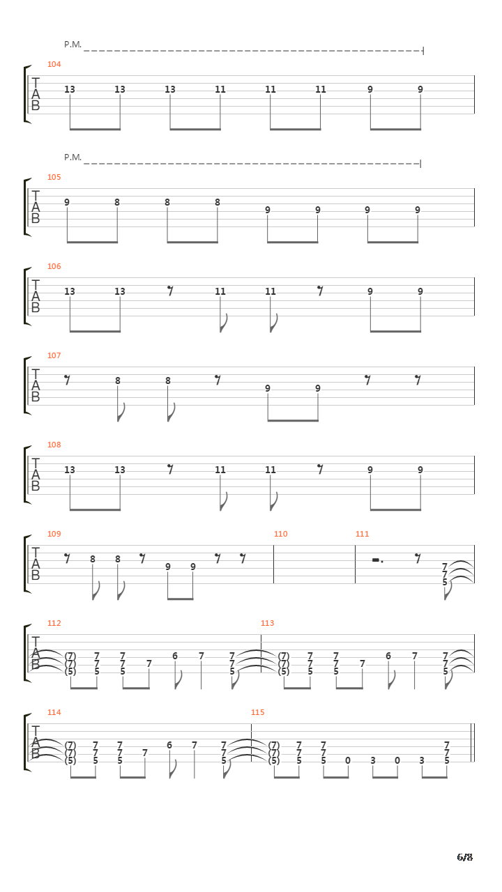 Bendera吉他谱