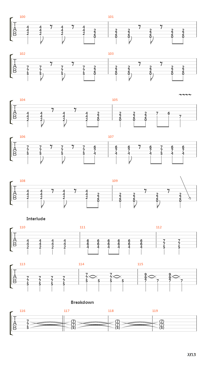 Bendera吉他谱