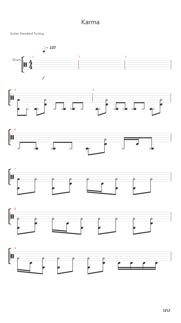 Karma吉他谱