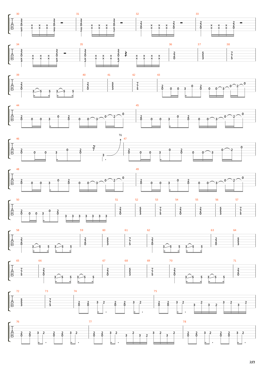 Burn吉他谱