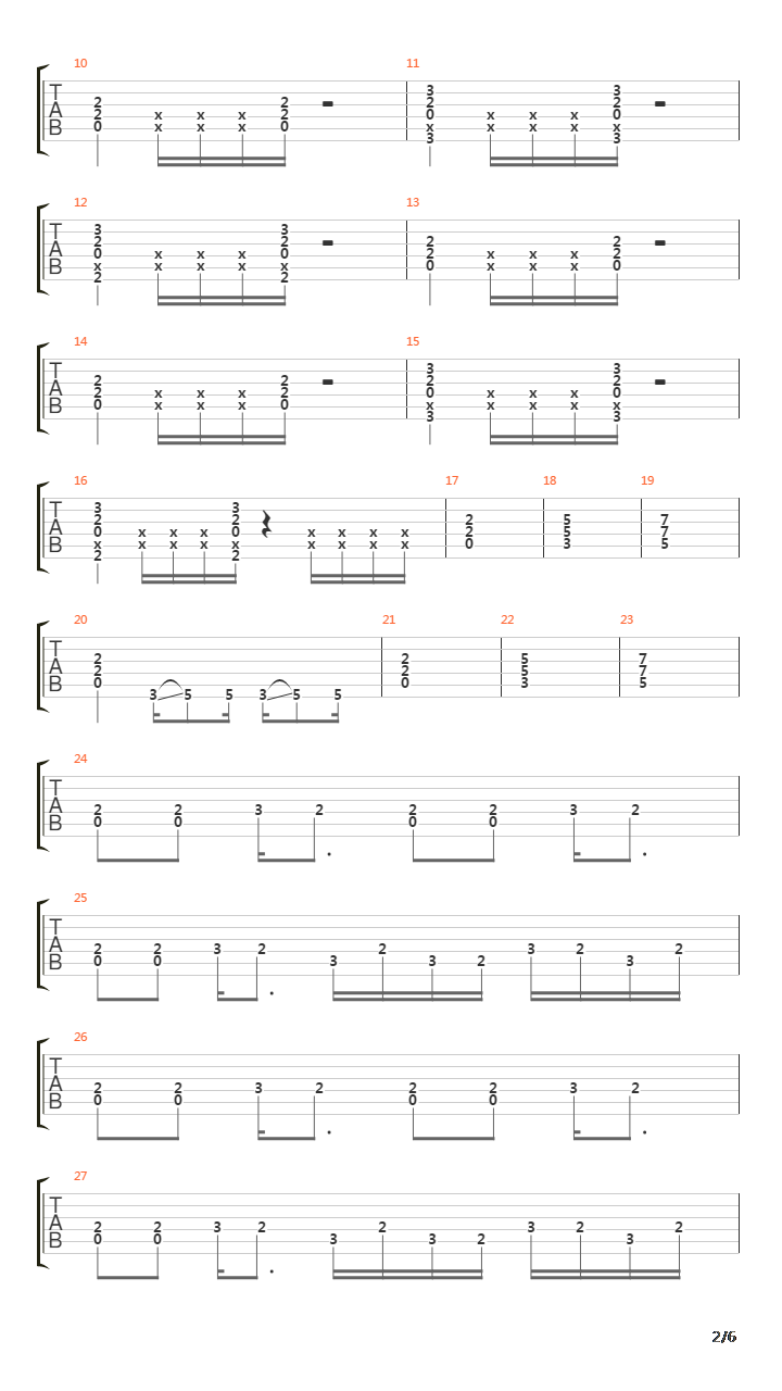 Burn吉他谱