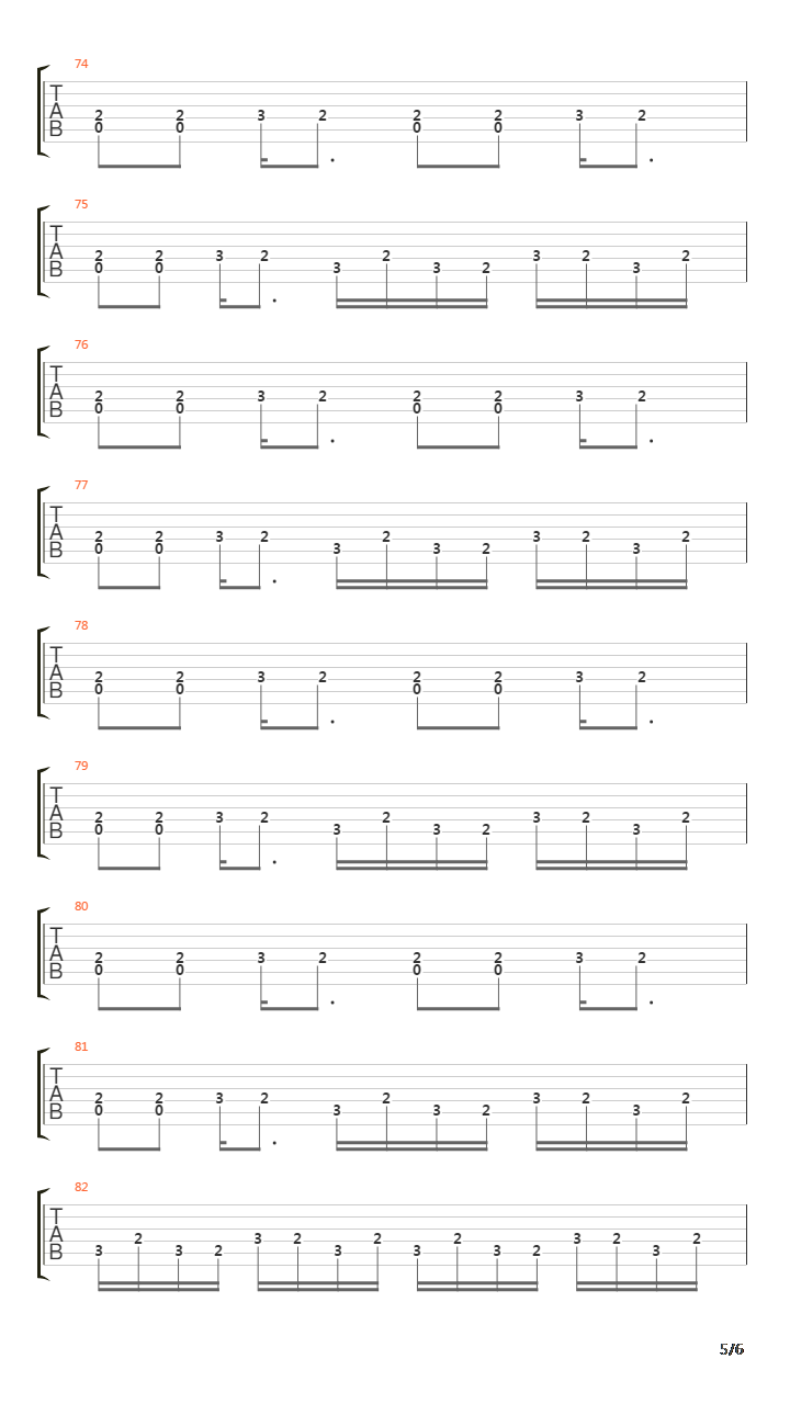 Burn吉他谱