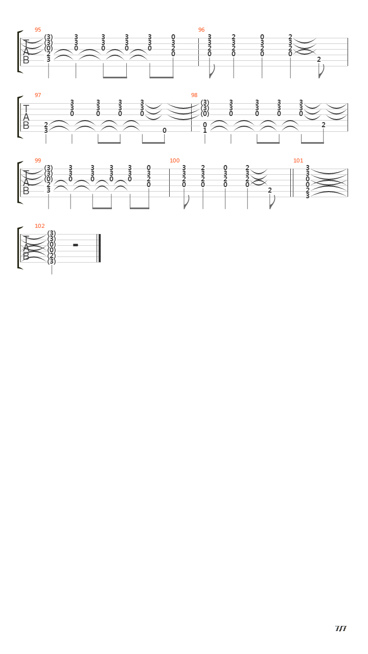 Burning Bridges吉他谱