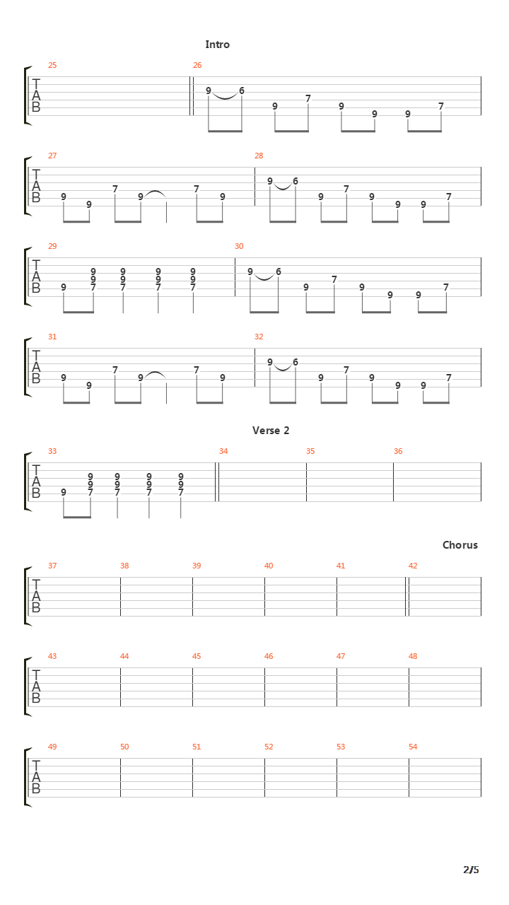 Dig吉他谱