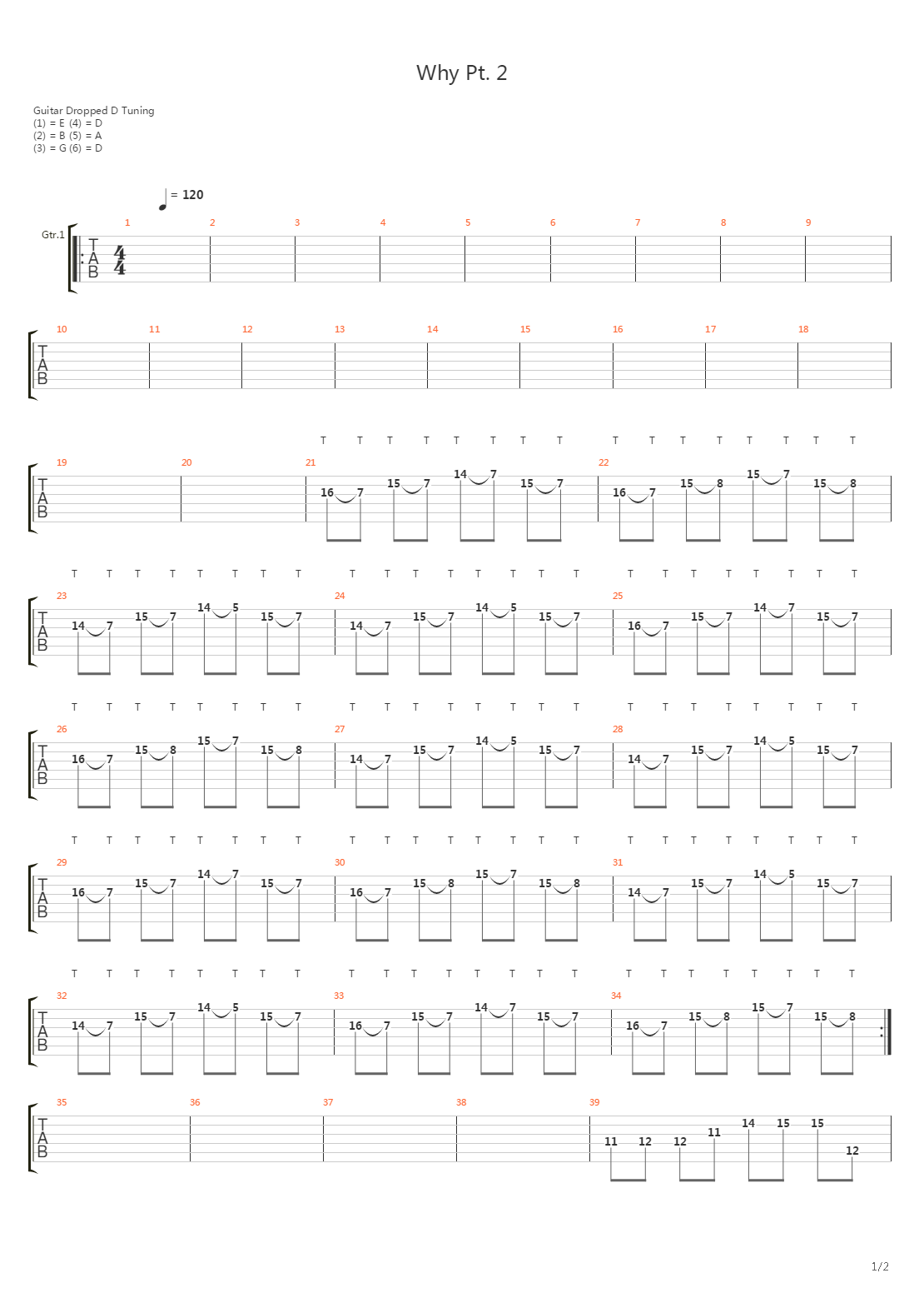 Why Part 2吉他谱