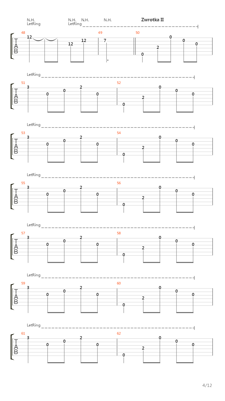 Ostrosc Na Nieskonczonosc吉他谱