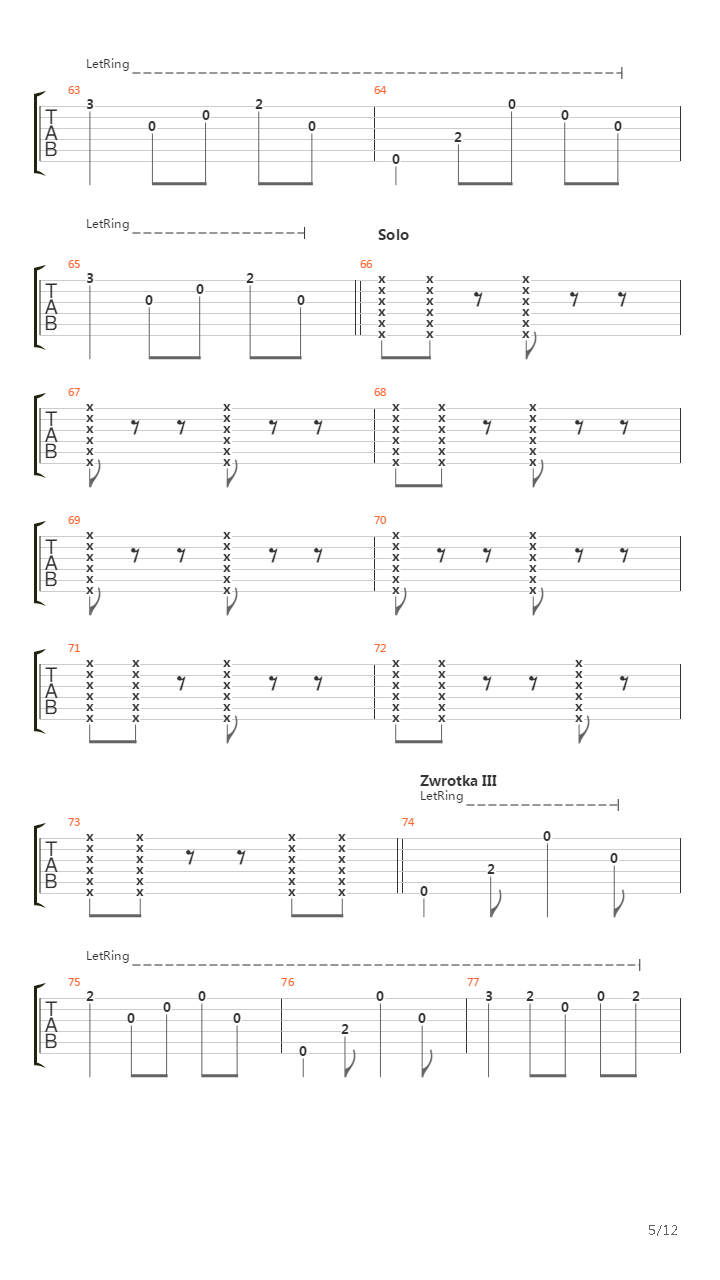 Ostrosc Na Nieskonczonosc吉他谱