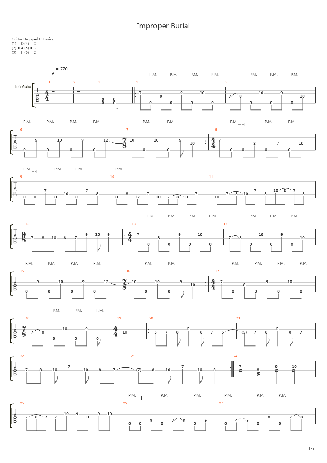 Improper Burial吉他谱
