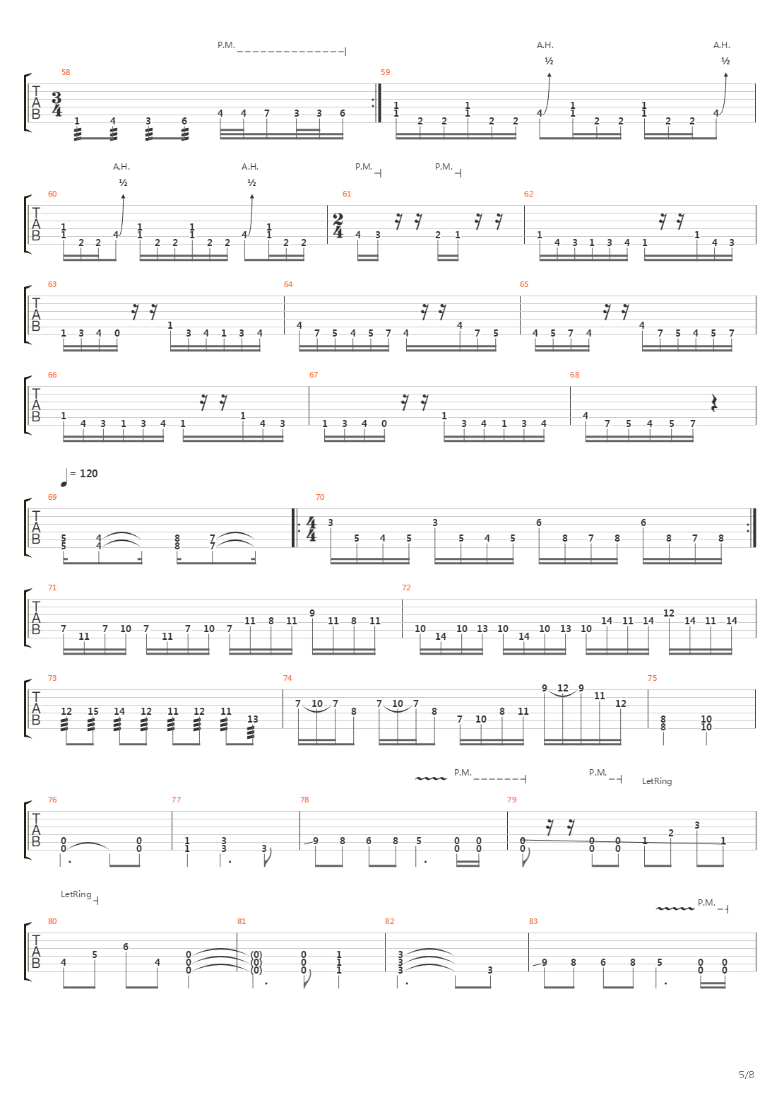 Marching Towards Extinction吉他谱