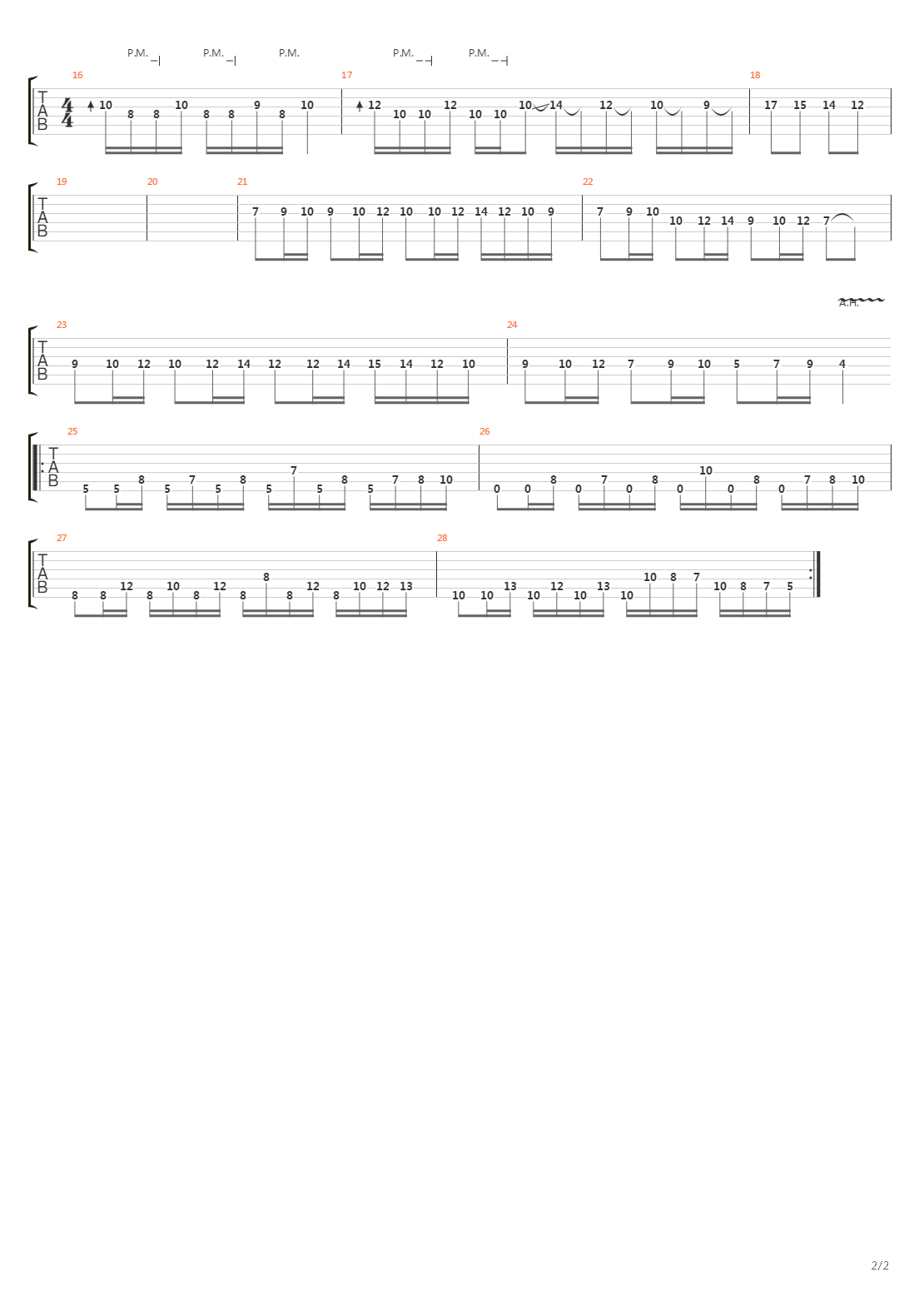 Marching Towards Extinction吉他谱