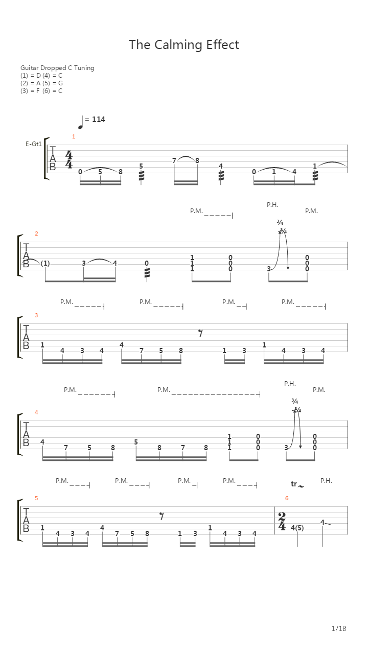 The Calming Effect吉他谱