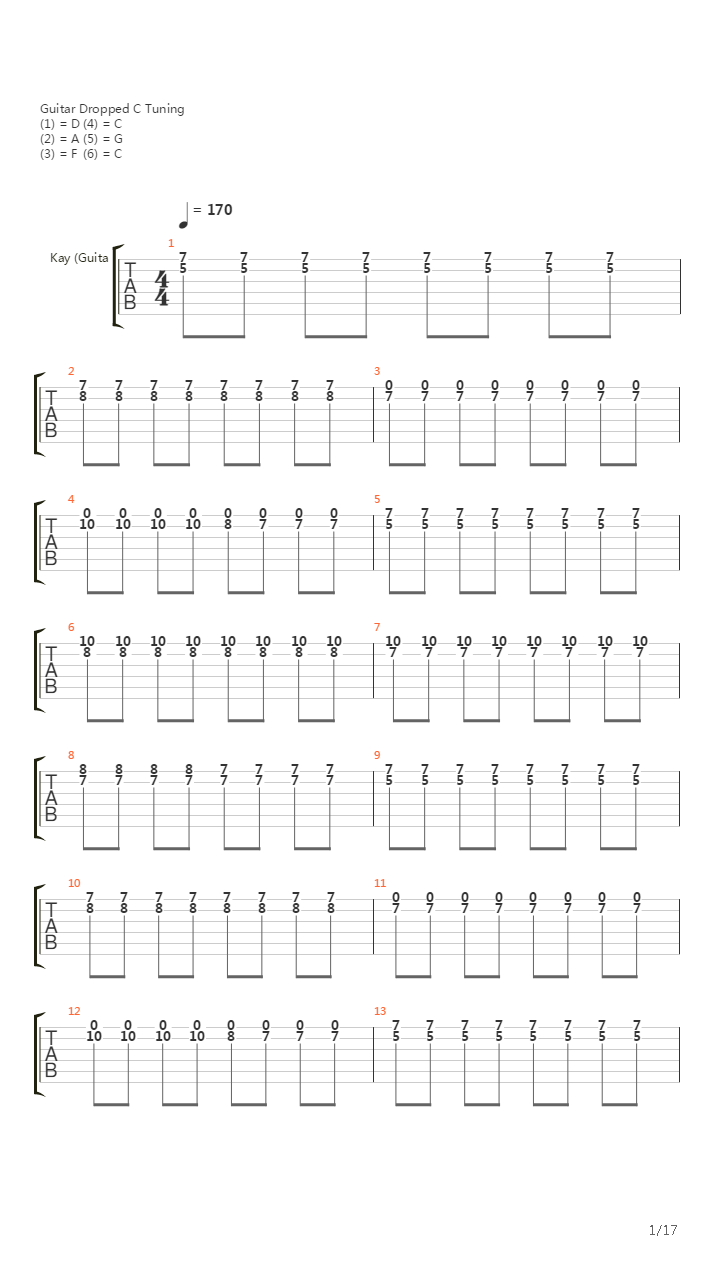 Beginnings吉他谱