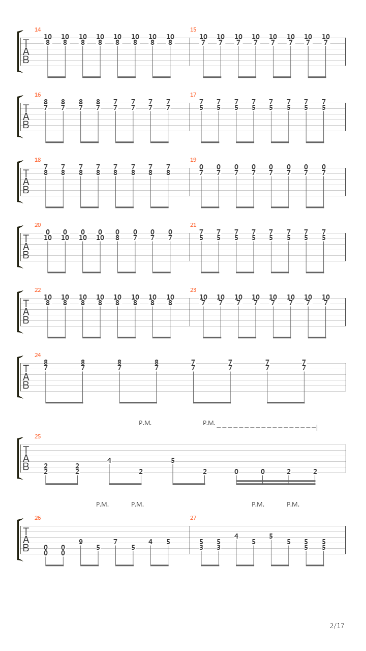 Beginnings吉他谱