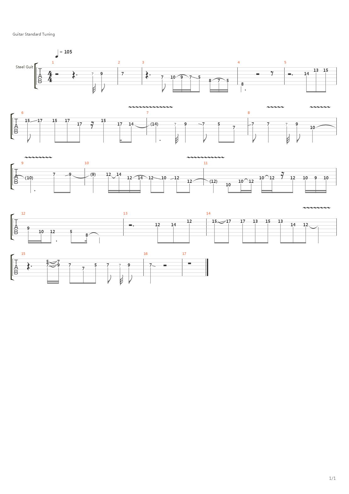 Into The Escape吉他谱