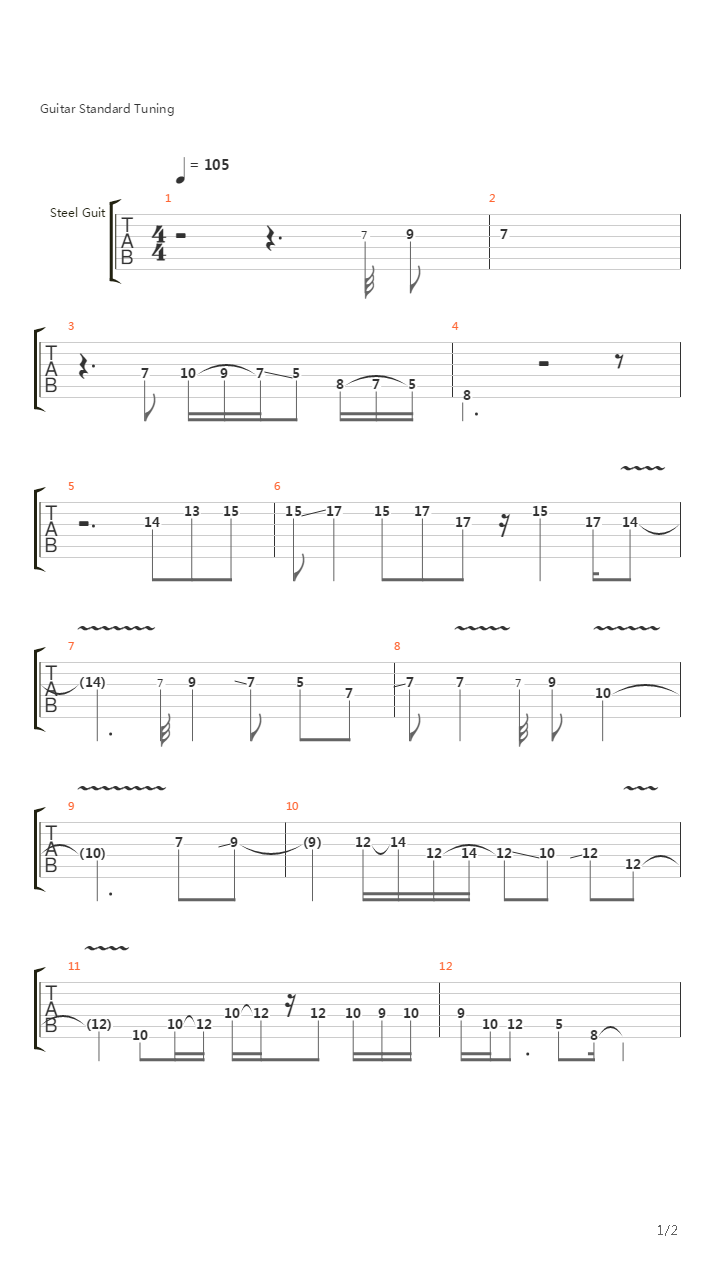 Into The Escape吉他谱