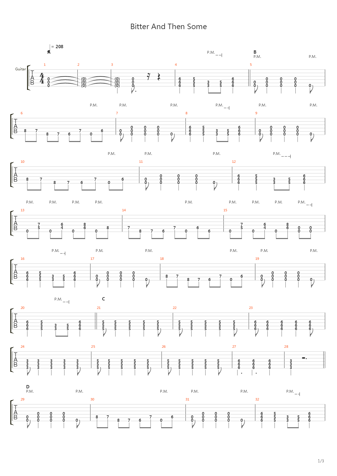 Bitter And Then Some吉他谱
