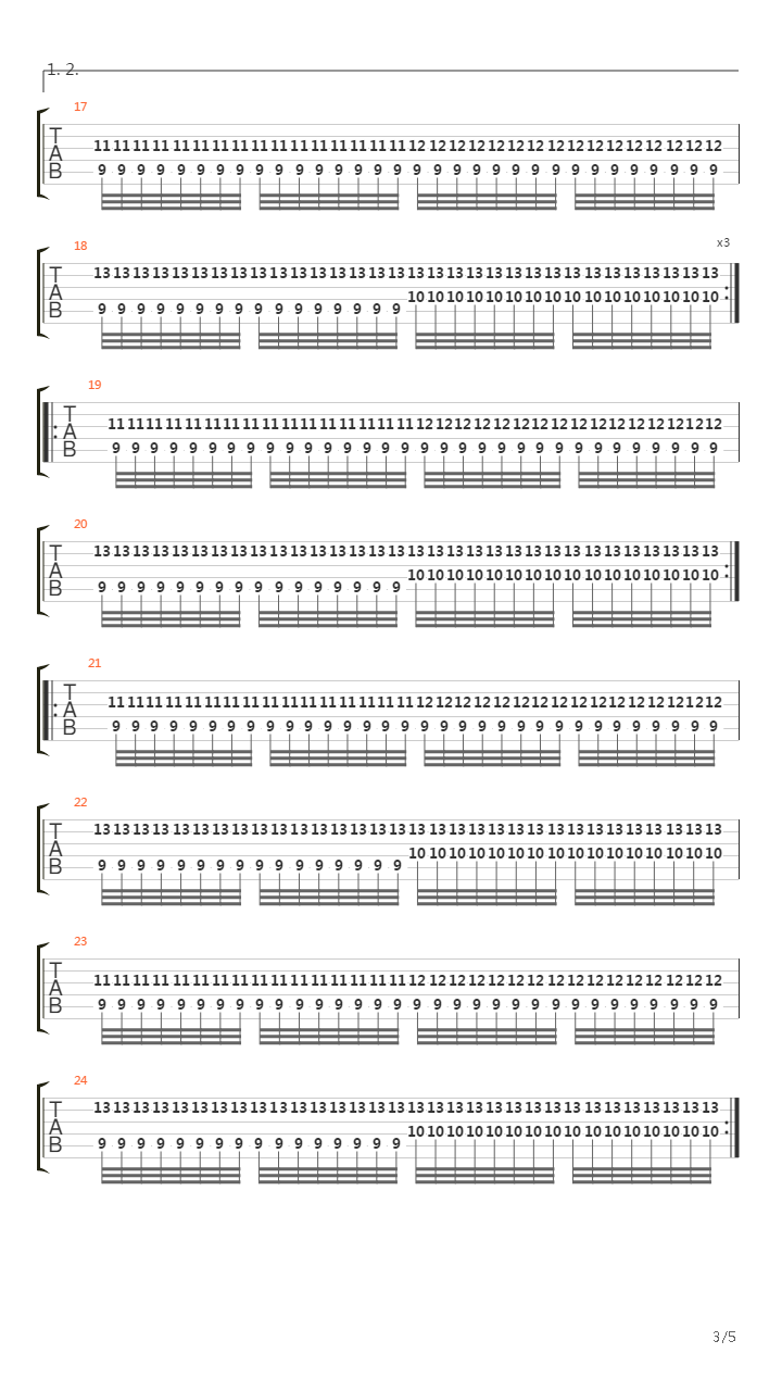 Fault And Fracture吉他谱