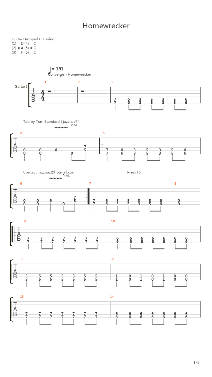 Homewrecker吉他谱