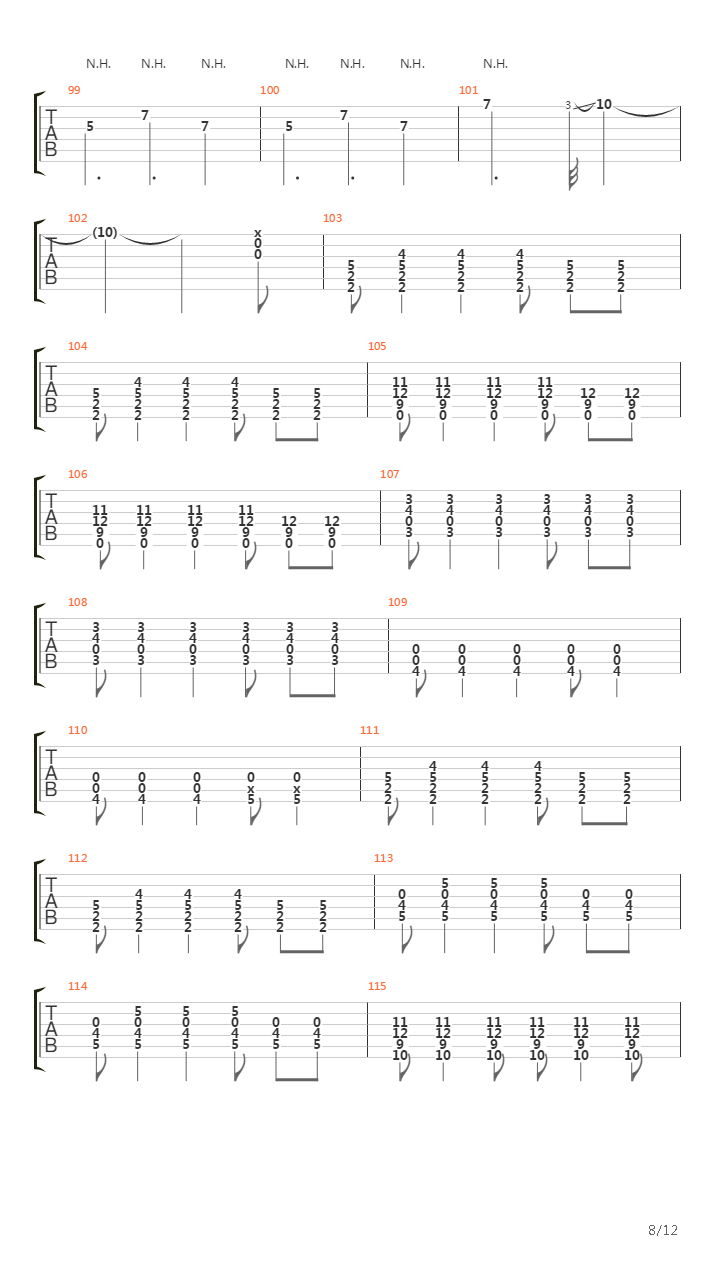 The Constant吉他谱