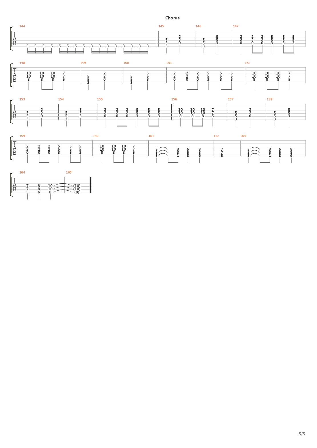 Chariots Of Thunder吉他谱