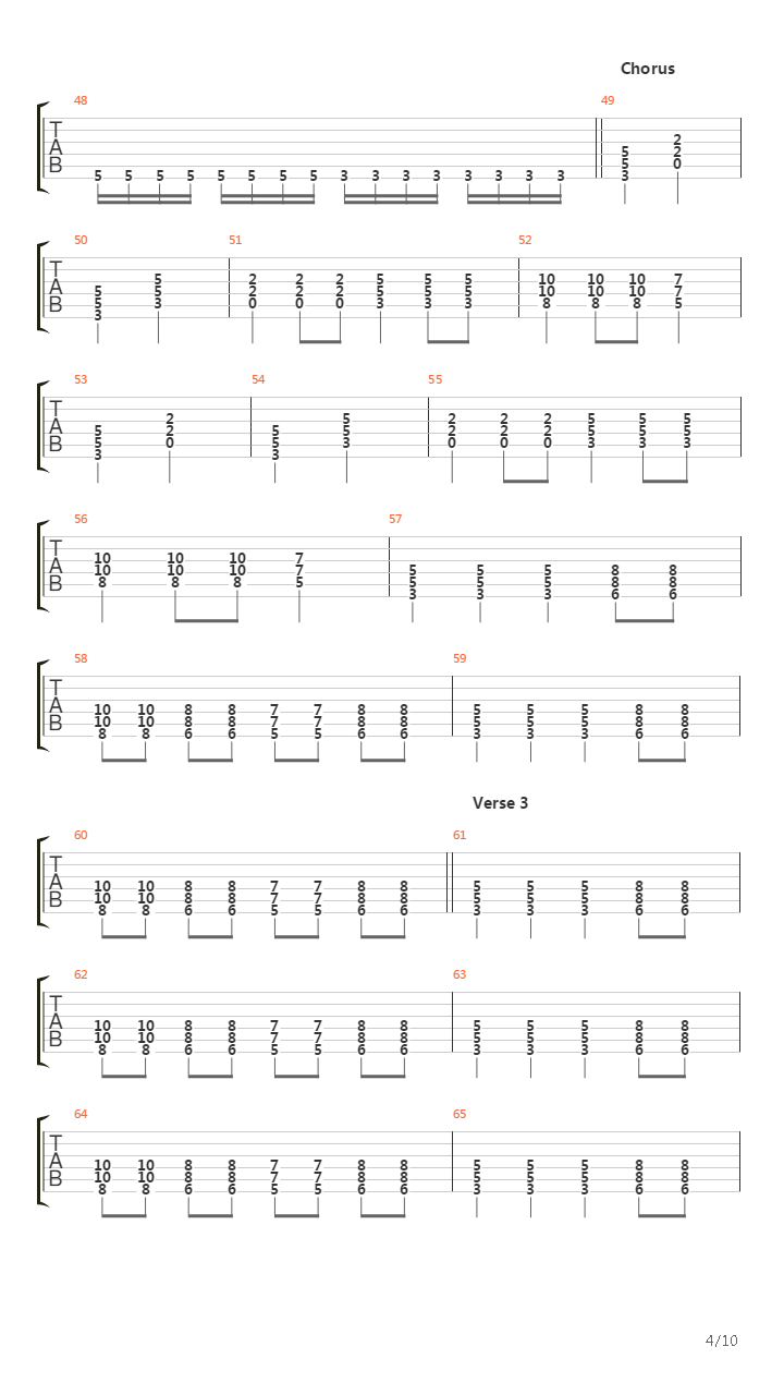 Chariots Of Thunder吉他谱