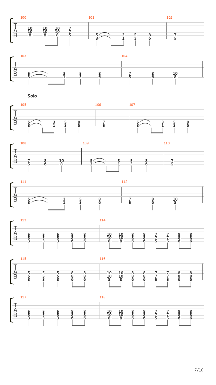 Chariots Of Thunder吉他谱