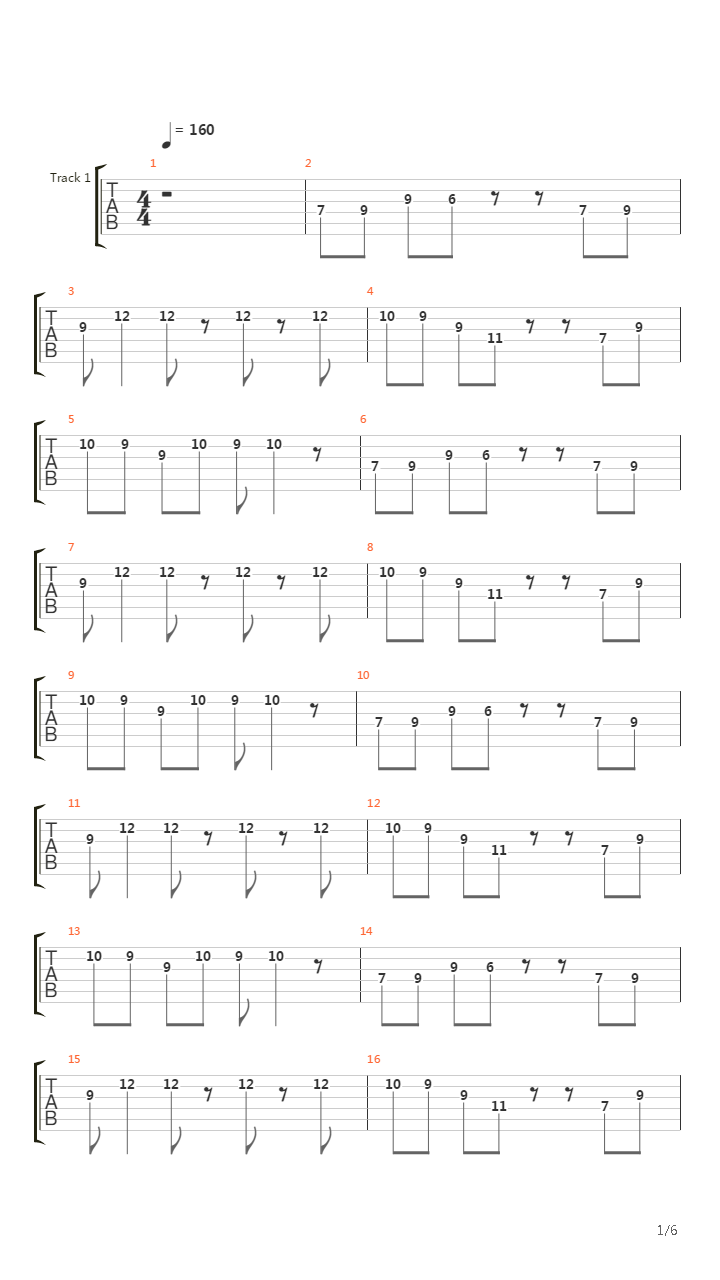 River吉他谱