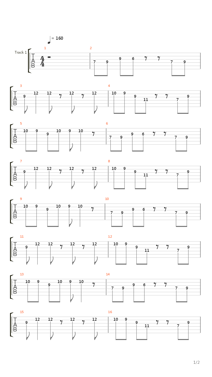 River吉他谱