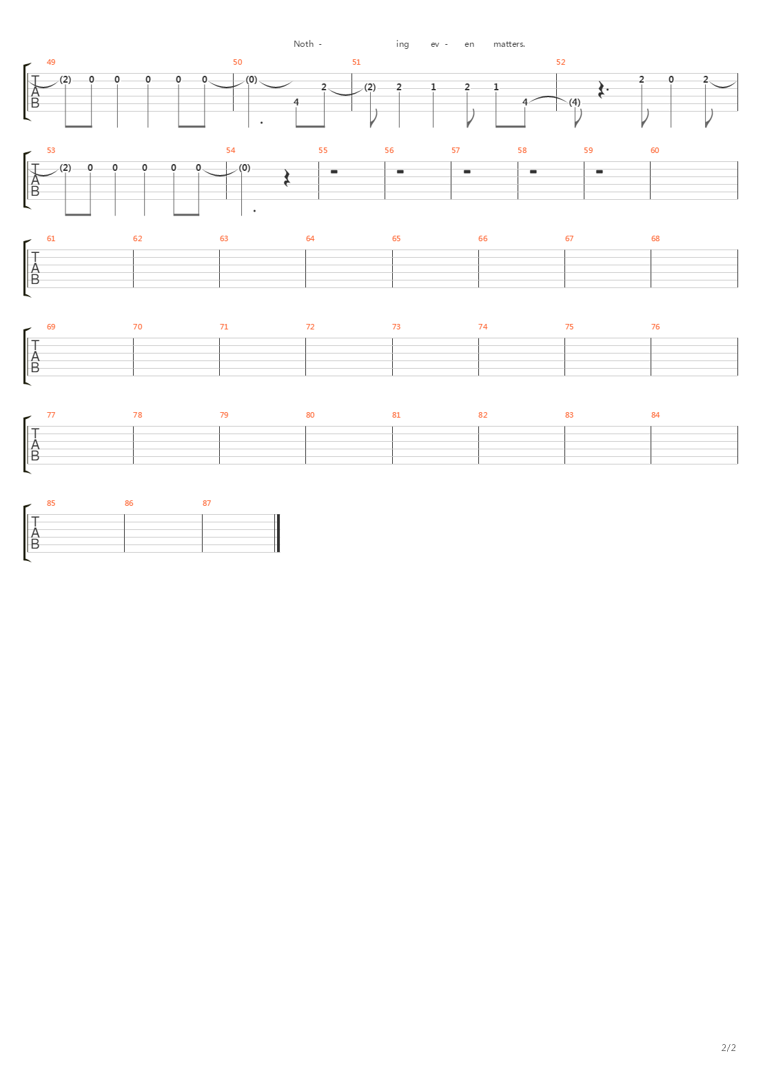 Wall Of Shame吉他谱